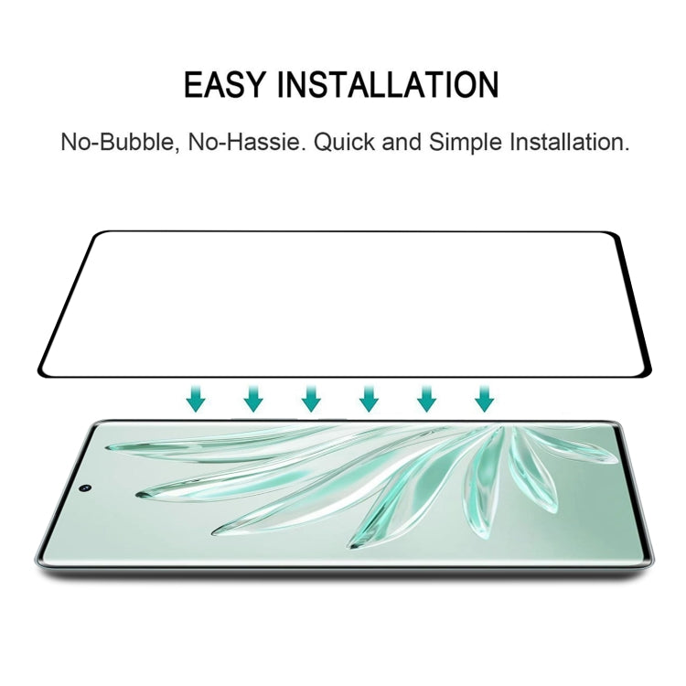Tempered glass screen protector film shown for bubble-free installation