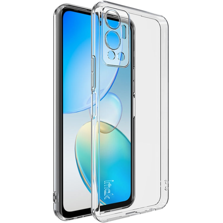 Transparent TPU phone case with camera cutout for Hot 12/12i