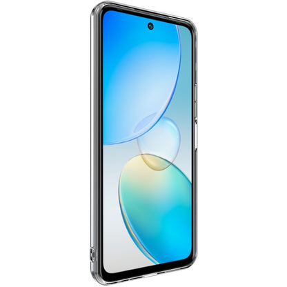 Clear TPU phone case with open button area and camera cutout