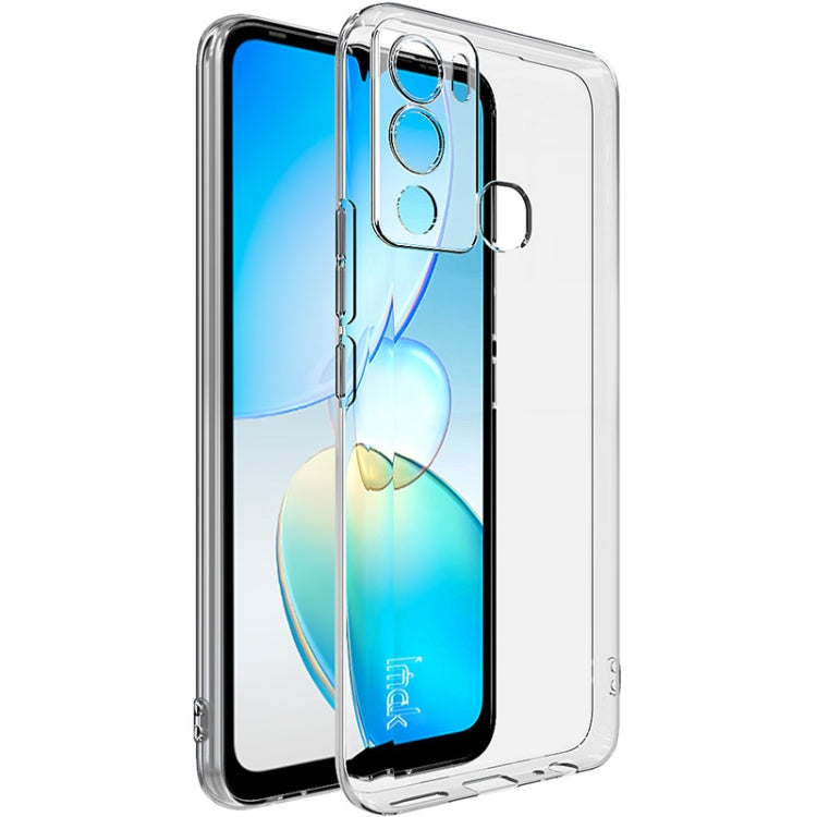 Transparent TPU phone case with camera cutout and reinforced edges