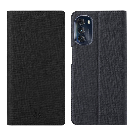 Black magnetic flip leather phone case with back camera cutout and card slot flap