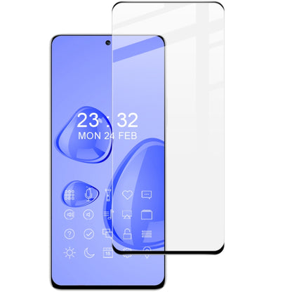 Full-screen tempered glass screen protector with black edge for smartphone display