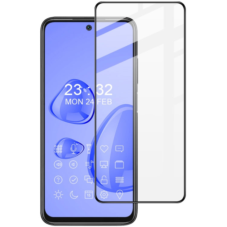 Tempered glass screen protector film with top and side cutouts, full-screen coverage