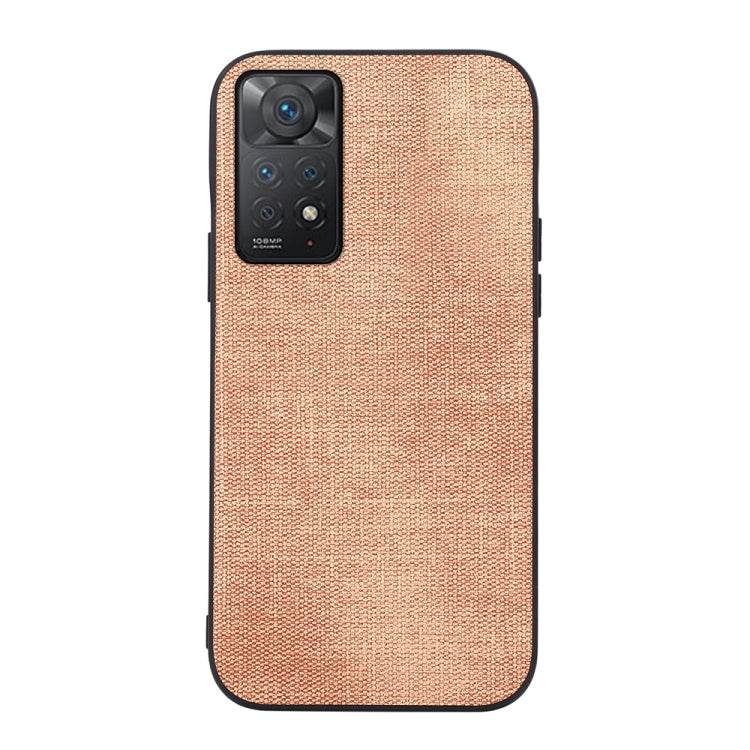 Orange textured PU shockproof phone case with camera cutout