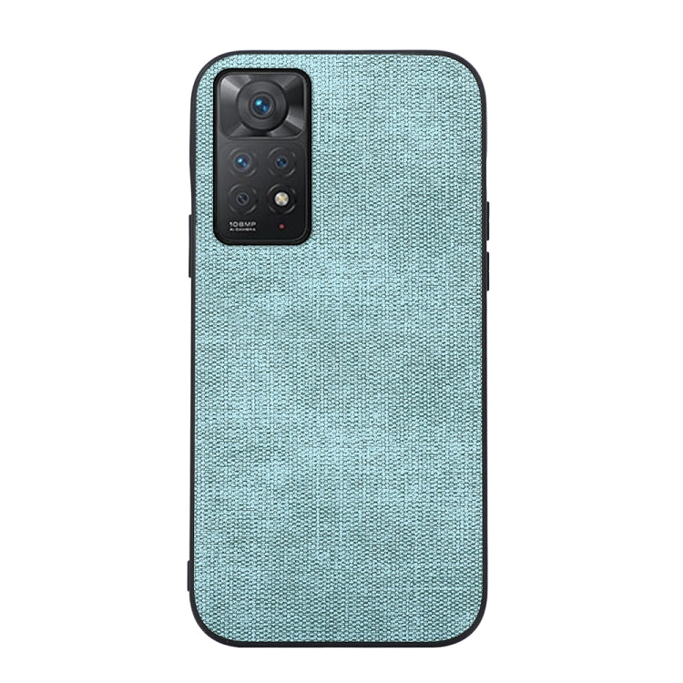 Light green textured PU shockproof phone case with camera cutout