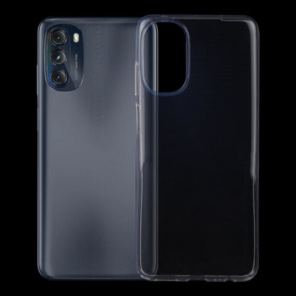 Ultra-thin clear TPU phone case with clear back panel and raised camera area