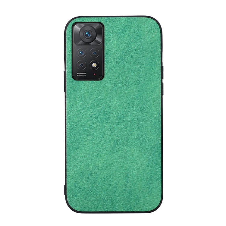 Green textured PU shockproof phone case with cutouts for camera and sensors