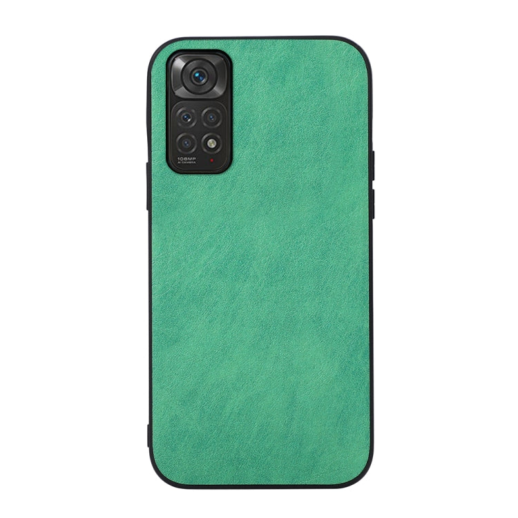 Green textured PU shockproof phone case with camera cutout and side protection