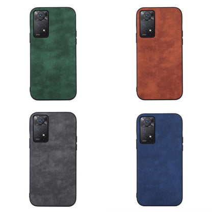 Set of four Morocco-texture PU phone cases: green, brown, dark gray, and blue