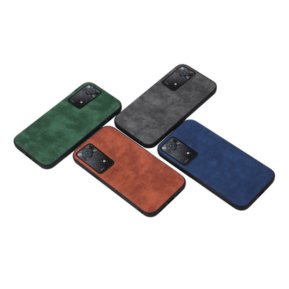 Morocco-texture PU phone cases in green, brown, dark gray, and blue (4-pack)