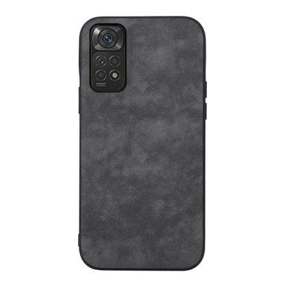 Black Morocco-texture PU phone case with camera module cutout