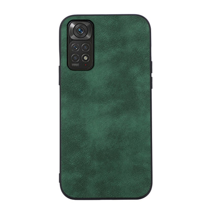 Green Morocco-texture PU shockproof phone case with camera cutout