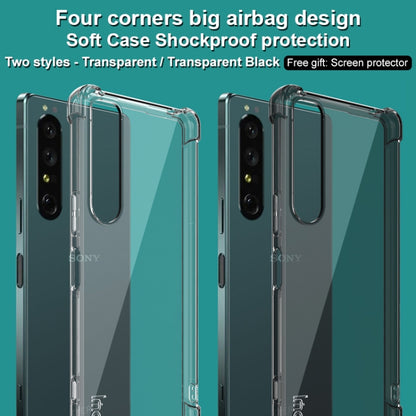 Transparent and transparent-black shockproof TPU cases with airbag corners