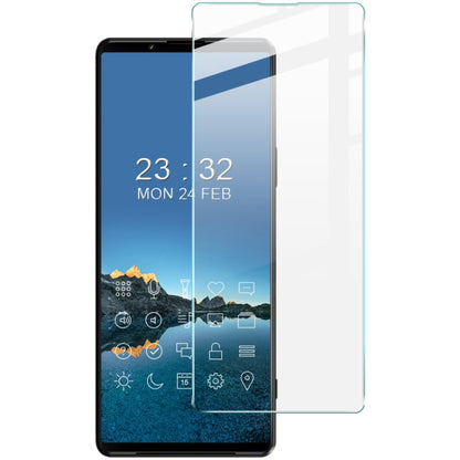 Tempered glass screen protector set on smartphone screen, clear front