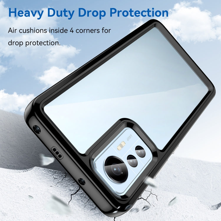 Shockproof TPU phone case for Xiaomi 12 Lite, black, protective corner coverage