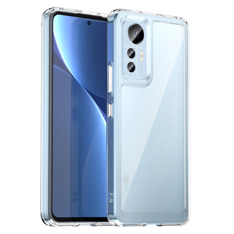 Clear TPU shockproof phone case with raised camera lens openings