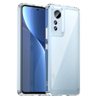 Clear TPU shockproof phone case with raised camera lens openings