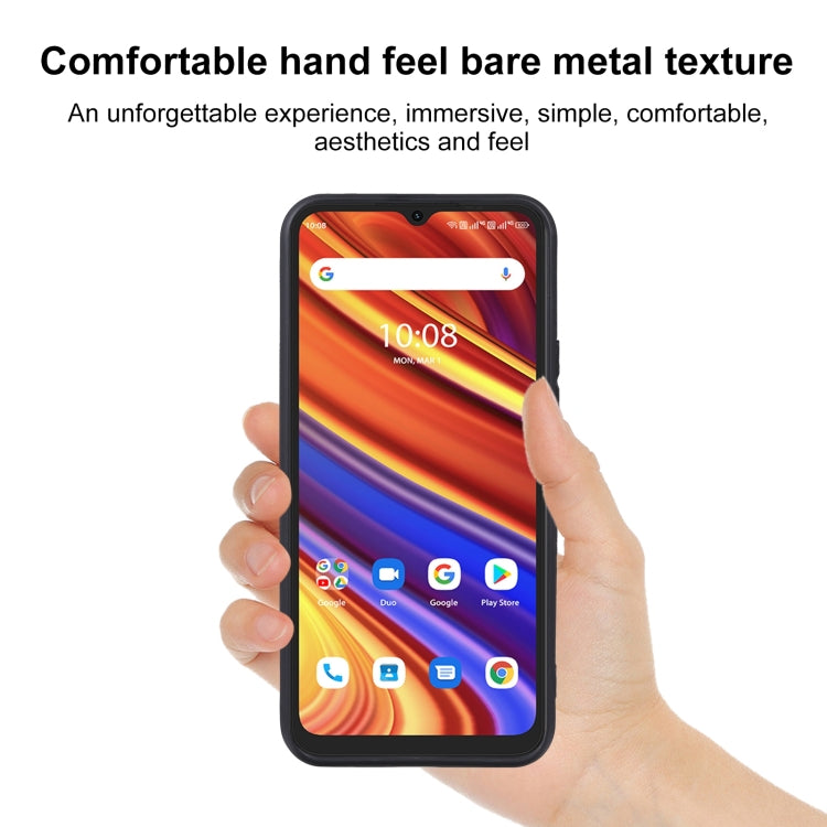 Black TPU phone case on a smartphone, held in a hand for grip.