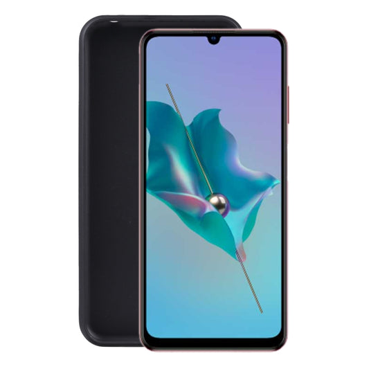 Black TPU phone case with open front and camera/mic cutouts