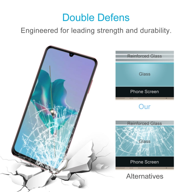 Reinforced tempered glass screen protector shown with impact crack resistance