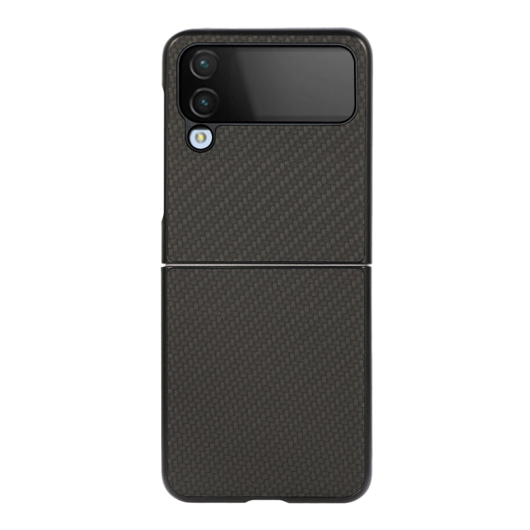 Shockproof carbon fiber texture phone case, dark color, with camera cutout