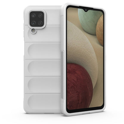 TPU phone case with camera cutout and back slots, white