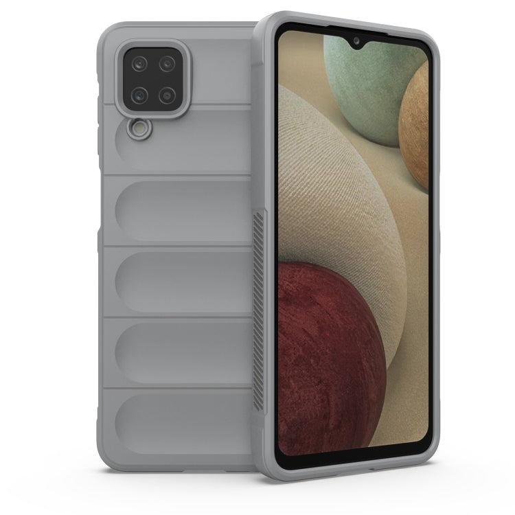 TPU phone case with camera cutout and back slots, grey