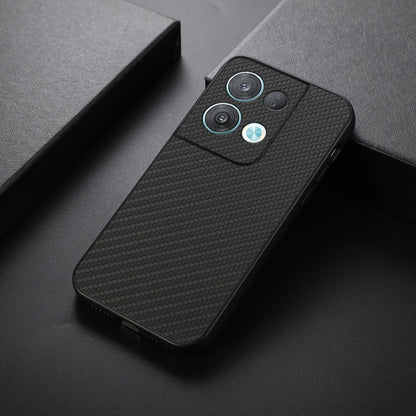 Black carbon fiber texture phone case with camera cutouts and snug fit