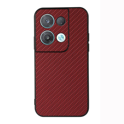 Red carbon fiber texture phone case with camera cutouts