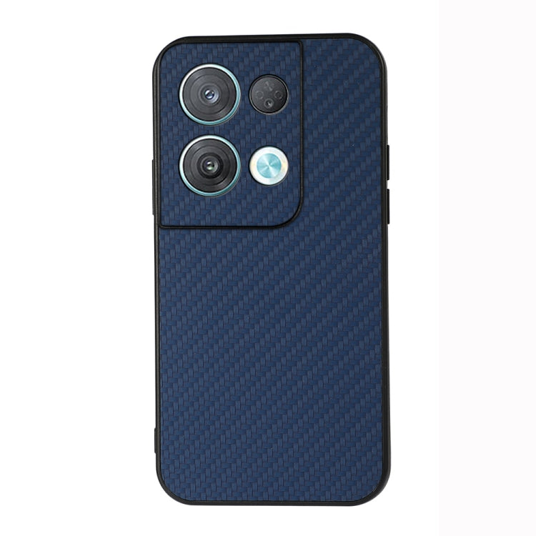 Blue carbon fiber texture phone case with camera cutouts