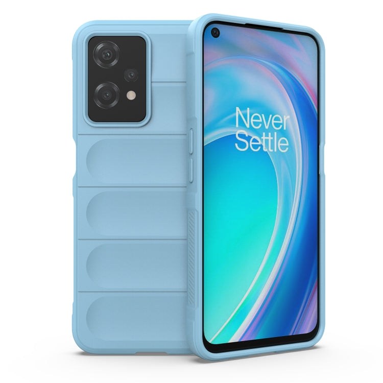 Light blue TPU rugged phone case with layered protection panels and camera cover