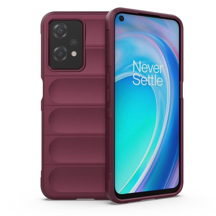 Wine red TPU rugged phone case with layered protection panels and camera cover