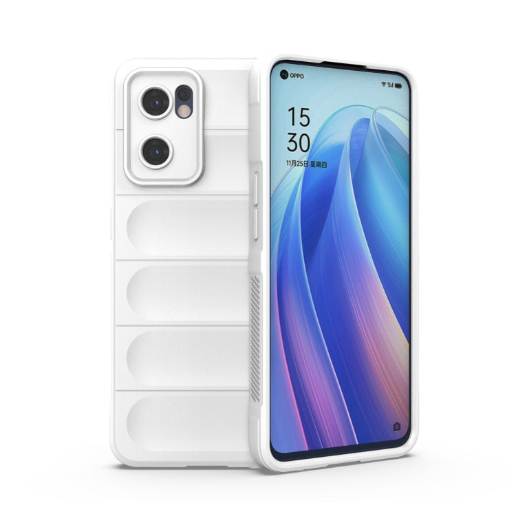 White TPU and flannel phone case with raised camera protection and textured grip panels