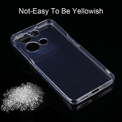 Clear TPU phone case with camera cutouts and glossy transparent back
