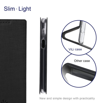Black slim folio phone case with thin side profile and magnetic flap