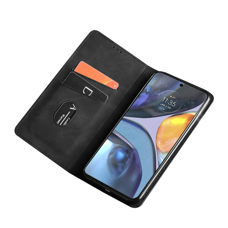 Black leather magnetic flip phone case, folded stand with card slot pocket