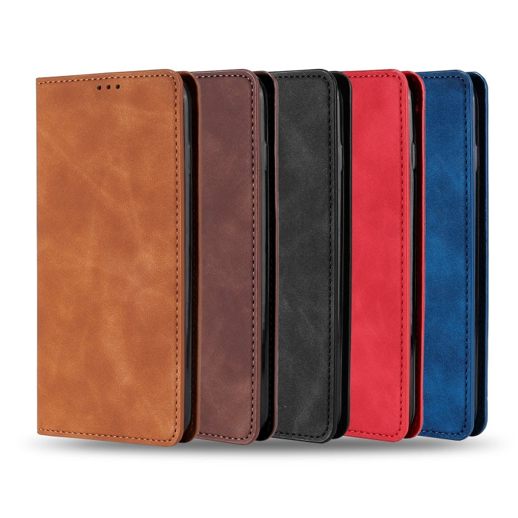 Magnetic flip leather phone case set, multiple colors shown