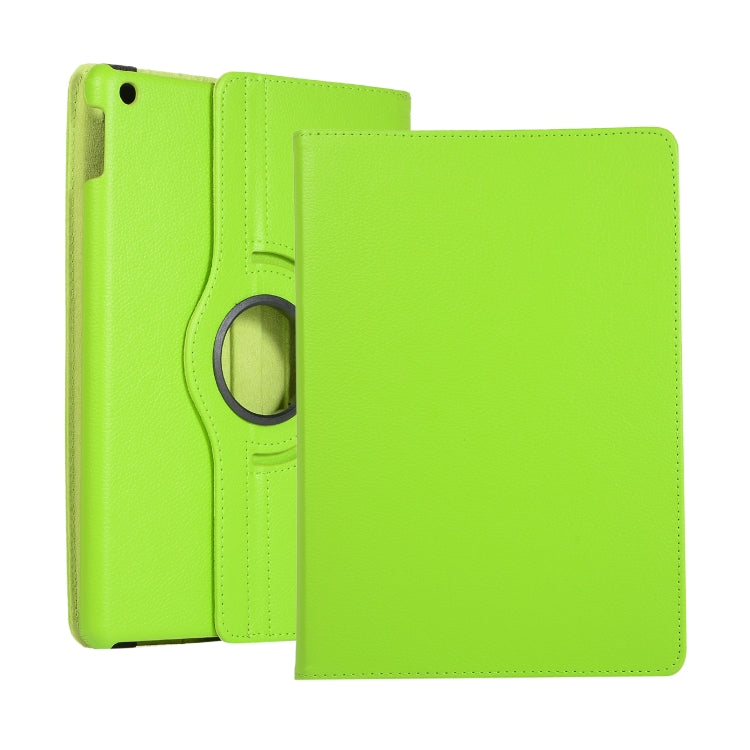 Green leather tablet case with rotating stand for Lenovo M10 Plus 3rd