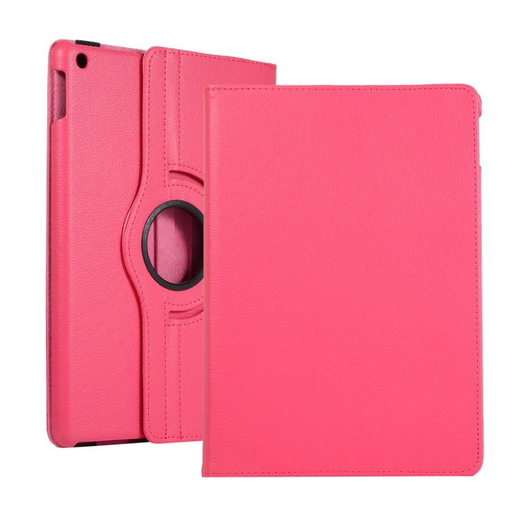 Pink leather tablet case with circular rotating holder for Lenovo M10 Plus 3rd