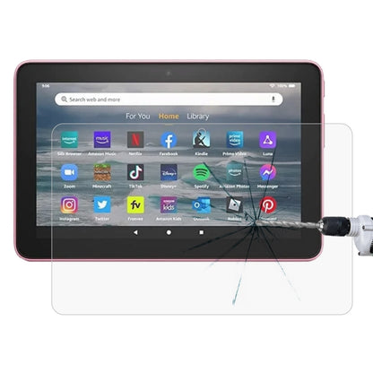 Tablet tempered glass screen protector film with crack-resistant protection and clear fit