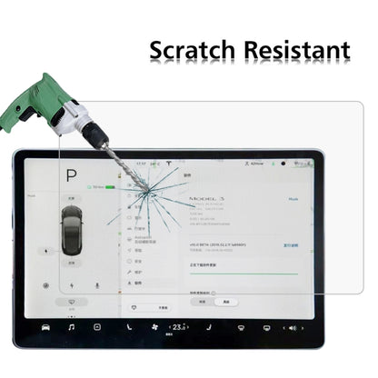 Tablet tempered glass screen protector film, scratch resistant protection with impact crack
