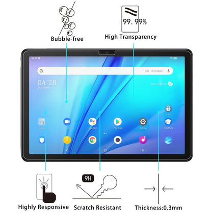 Tablet tempered glass screen protector for touchscreen; scratch resistant and 9H