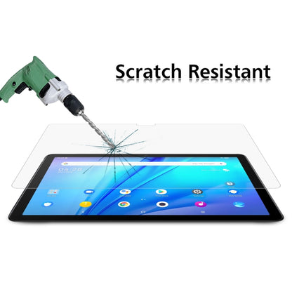 Tablet tempered glass screen protector; scratch testing on clear glass film