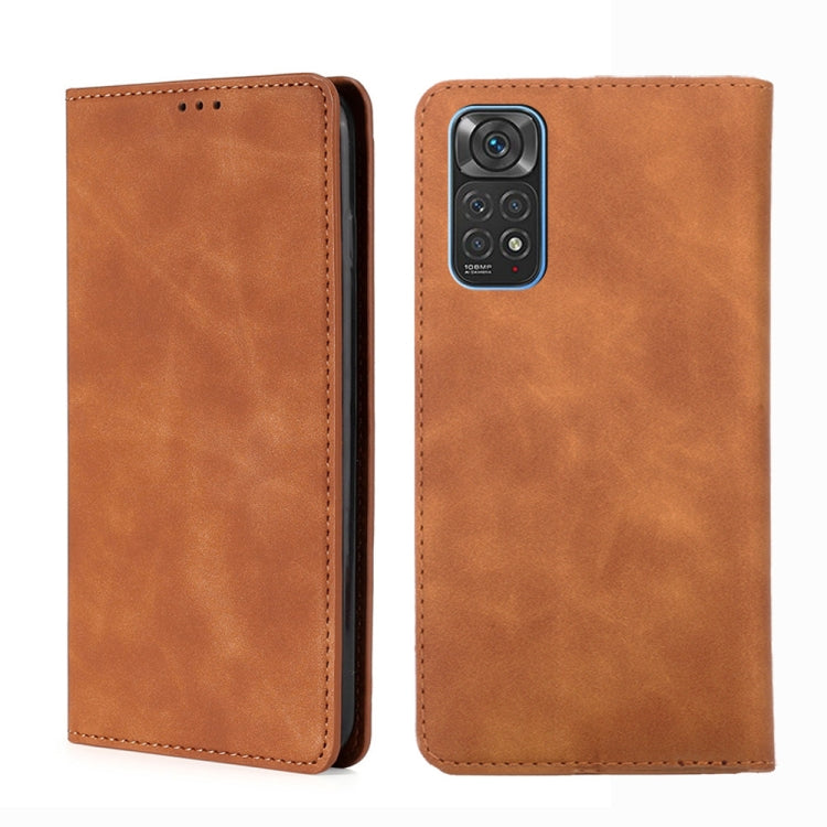 Magnetic flip leather phone case, light brown, with embossed camera area and cutout
