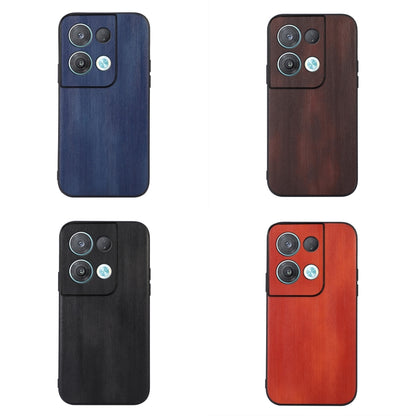 Set of PU phone cases in blue, brown, black, and red with camera cutouts