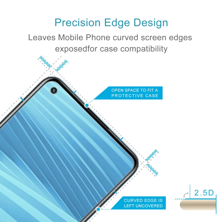 Curved-edge tempered glass screen protector film with precision edge cutout diagram
