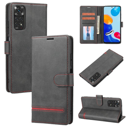 Gray flip leather wallet phone case with stitched folio, card slots, and camera cutout
