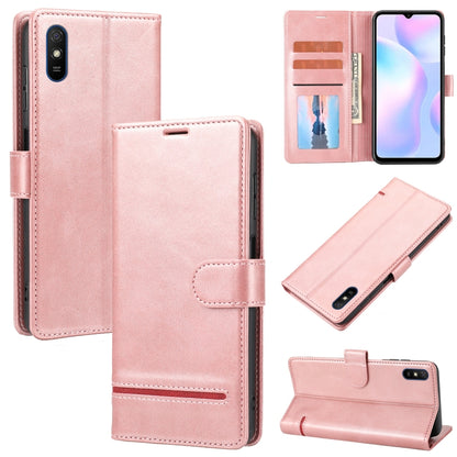 Light pink leather wallet flip phone case with card slots, flip cover, and camera cutout