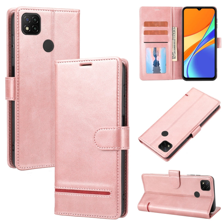 Pink leather wallet flip phone case with card slots and magnetic clasp