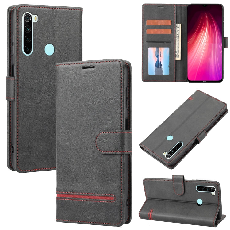 Charcoal gray leather wallet flip phone case with card slots and magnetic fold-over closure
